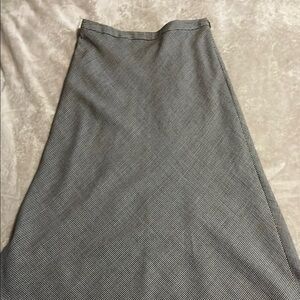 Brooks Brothers vintage wool skirt in black and white print.